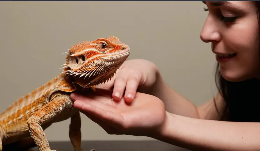 Handle bearded dragon with care